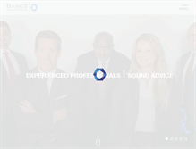 Tablet Screenshot of bankslegal.com